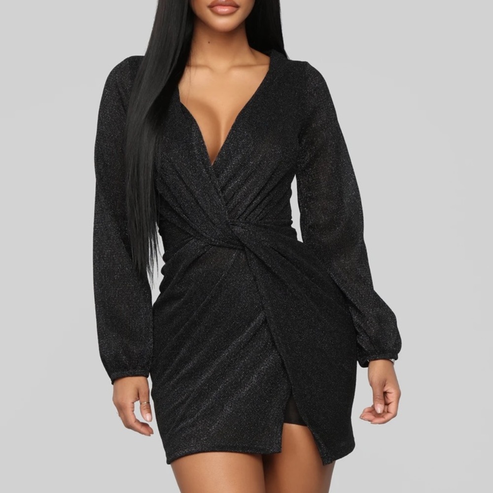 glitter metallic dress